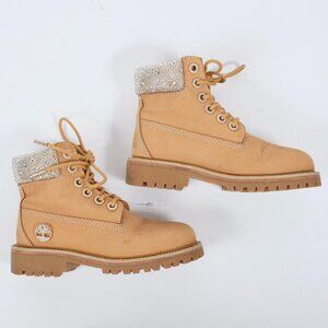 Jimmy Choo x Timberland boots Womens sz 5 Swarovski crystal embellished shoes
